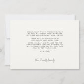 シックモダンハッピーニューイヤー写真 シーズンカード (裏面)