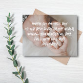 シックモダンハッピーファースト・ファースト・デイ・フォトスタイリッシュ シーズンポストカード