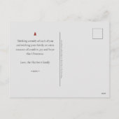 シックモダンハンドレタリング独身の写真 シーズンポストカード (裏面)