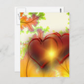 シックモダンハートデザインパターンアクセサリー、愛 ポストカード (正面/裏面)