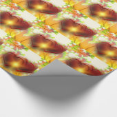 シックモダンハートデザインパターンアクセサリー、愛 ラッピングペーパー (角)