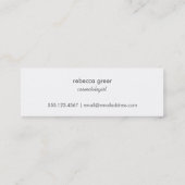 シックモダンバラ金ゴールドパタストライプのーン美しい スキニー名刺 (裏面)