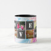 シックモダンバラ金ゴールドマーブルグレーの母親贈り物 マグカップ (中央)