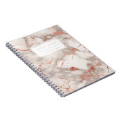 シックモダンバラ金ゴールド大理石 ノートブック (右側)