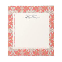 シックモダンバロックパターンレッドオレンジアイボリー