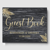 シックモダンバ素朴ンファームマリッジ ゲストブック (正面)