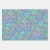 シックモダンパステルカラーズマーブルモザイクパターン ラッピングペーパーシート (正面)