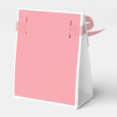 シックモダンパステルピンクスクリプトタイポグラフィ結婚ズ フェイバーボックス (裏面サイド)