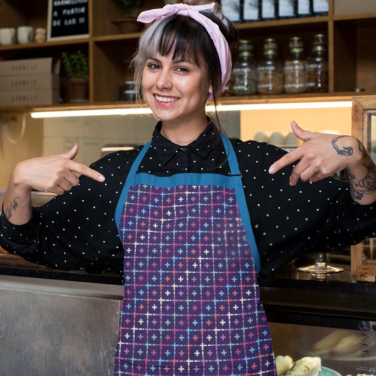 シックモダンパターカラフルンデザインアート エプロン