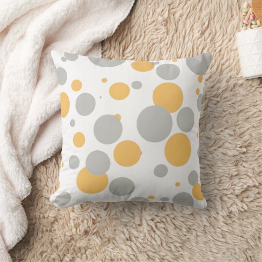 シックモダンパーソナライズされた水玉模様装飾用クッション クッション (ブランケット)