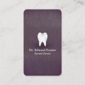 シックモダンパープルデンタルケア歯科アポイントメント 予約カード (正面)