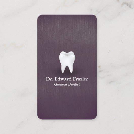 シックモダンパープルデンタルケア歯科アポイントメント 予約カード (正面)