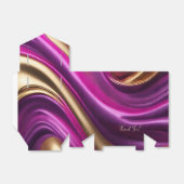 シックモダンパープルピンクと金ゴールド フェイバーボックス (折り畳みなし)