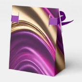 シックモダンパープルピンクと金ゴールド フェイバーボックス (裏面サイド)