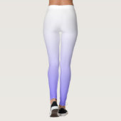 シックモダンパープル薄紫グラデーション レギンス (裏面)