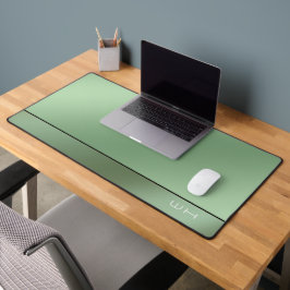 シックモダンビジネスグリーン デスクマット