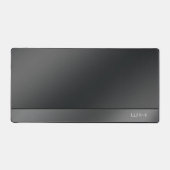 シックモダンビジネスブラック デスクマット (正面)