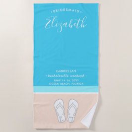 シックモダンビーチ結婚式ハネムーン記念日 ビーチタオル