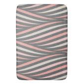 シックモダンピガーリーックグレー抽象芸術パターン バスマット (正面縦)