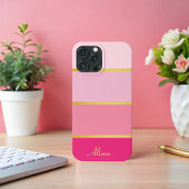 シックモダンピストライプンク金ゴールド名 Case-Mate iPhoneケース