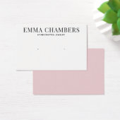 シックモダンピンクイヤリングディスプレイカード (デスク)