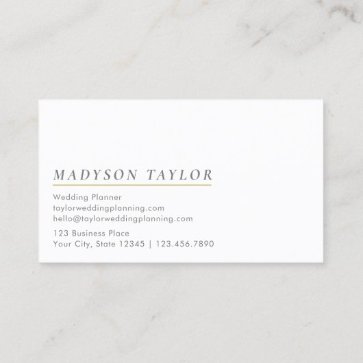 シックモダンピンクオレンジ黄色グラデーション 名刺 (裏面)