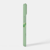 シックモダンピンクグリーンクリスマスジョイ iPhone 15ケース (右側面)