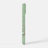 シックモダンピンクグリーンクリスマスジョイ iPhone 15ケース (右側面)