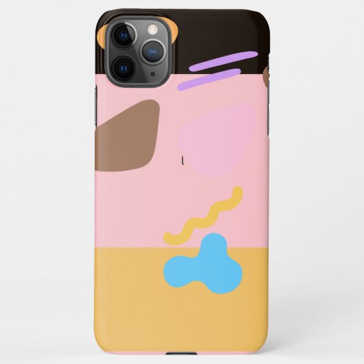 シックモダンピンクブラシiPhone 11 Pro Maxケース iPhoneケース (裏面)