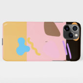 シックモダンピンクブラシiPhone 11 Pro Maxケース iPhoneケース (裏面横)