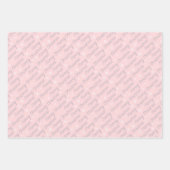 シックモダンピンクミニマリストスカンジクリスマス ラッピングペーパーシート (正面2)