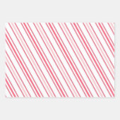 シックモダンピンクラブバレンタインデー ラッピングペーパーシート (正面)
