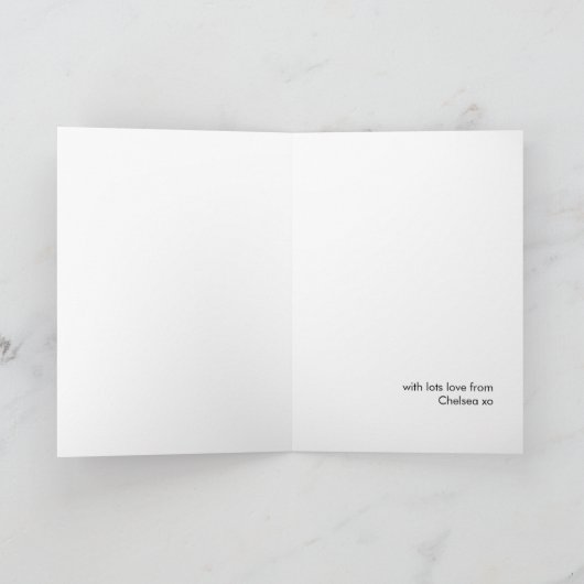 シックモダンピンクレッドスパークルシスターガレンツデイ シーズンカード (内部)