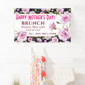 シックモダンピンクローズ |母の日 横断幕 (インサイチュ)