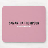 シックモダンピンク、ホワイト、ブラック   マウスパッド (正面)