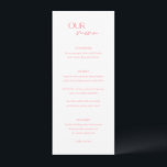 シックモダンピ結婚ンク メニュー<br><div class="desc">スモダン結婚クリプトとsans serifフォントの組み合わせシンプルで「OUR menu」を使ったデザインを備えたエレガントのメモダンニュー。背中にあなたの写真、名前と日付結婚がある。</div>