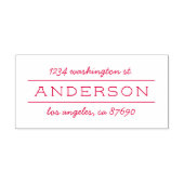 シックモダンファミリ名スクリプト差出人住所 セルフインキングスタンプ (デザイン)