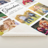 シックモダンフォトコラージュおばあちゃんの家族の形見 シェルパブランケット (3/4)