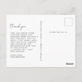 シックモダンフォトマガジンカバーベビー誕生 ポストカード (裏面)