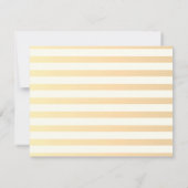 シックモダンフストライプのァーリハーサルディナー 招待状 (裏面)