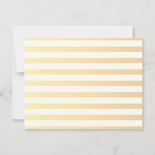 シックモダンフストライプのァーリハーサルディナー 招待状 (裏面)