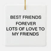 シックモダンフリ最高のーズ セラミックオーナメント (裏面)