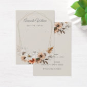 シックモダンフローラジュエリーイヤリングディスプレイカード (デスク)