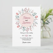 シックモダンフローラメドウズ結婚式招待状 招待状 (スタンド正面)