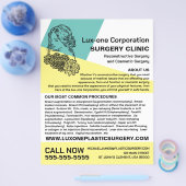 シックモダンフローラモデル、整形外科医/手術 チラシ (シングル)