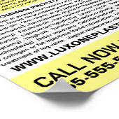 シックモダンフローラモデル、整形外科医/手術 ポスター (角)