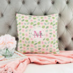 シックモダンフローラモノグラム クッション<br><div class="desc">シックモダンフローラモノグラム装飾用クッション</div>