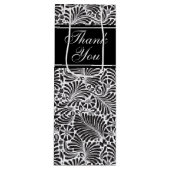 シックモダンフローラルパタパーソナライズされたーン ワインギフトバッグ (正面)