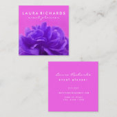 シックモダンフローラ スクエア名刺 (正面/裏面)