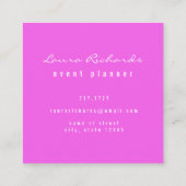 シックモダンフローラ スクエア名刺 (裏面)